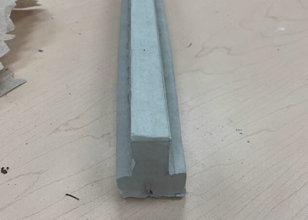 Concrete T-Beam Design and Fabrication: Inverted T-section reinforced concrete beam