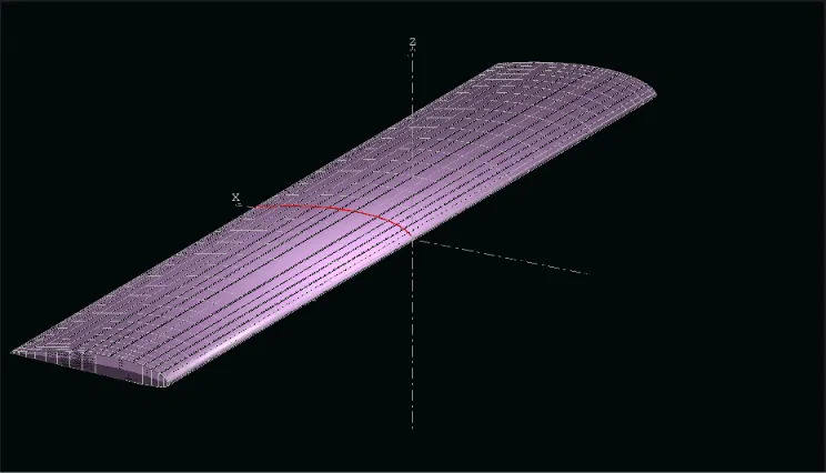 Rectangular wing model in XFLR5